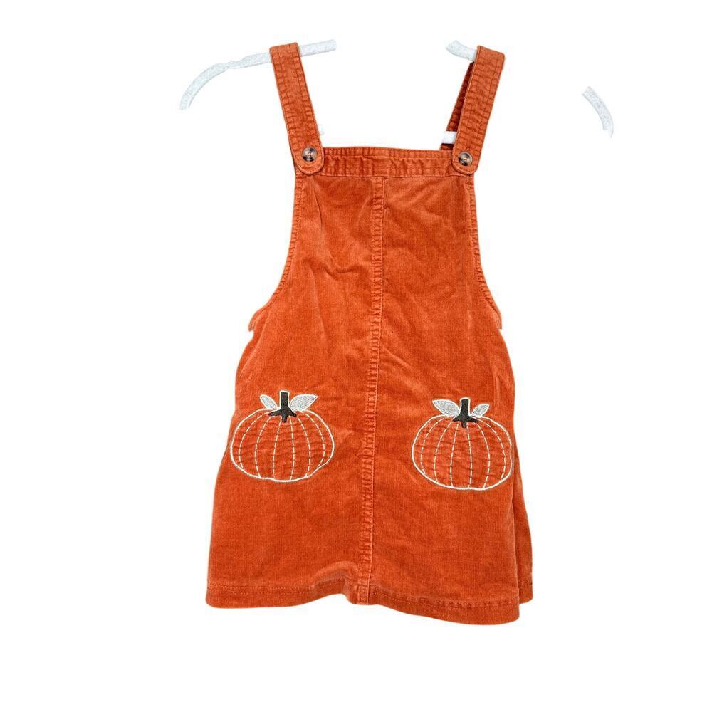 Max Studio Kids Orange Corduroy Overalls 4T